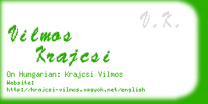 vilmos krajcsi business card